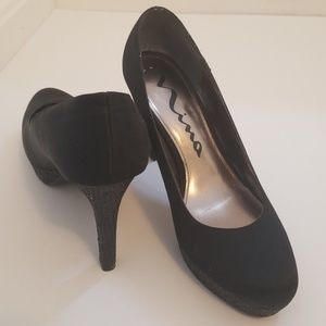 Nina closed toe platform heels